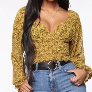 Fashion Nova. Spot the Drama Animal Print Top